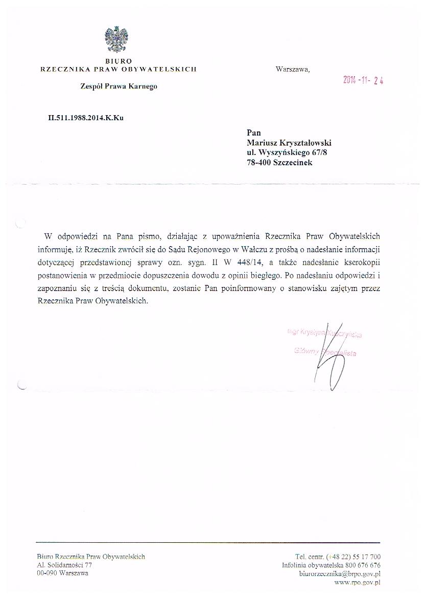 3 Rzecznik praw O