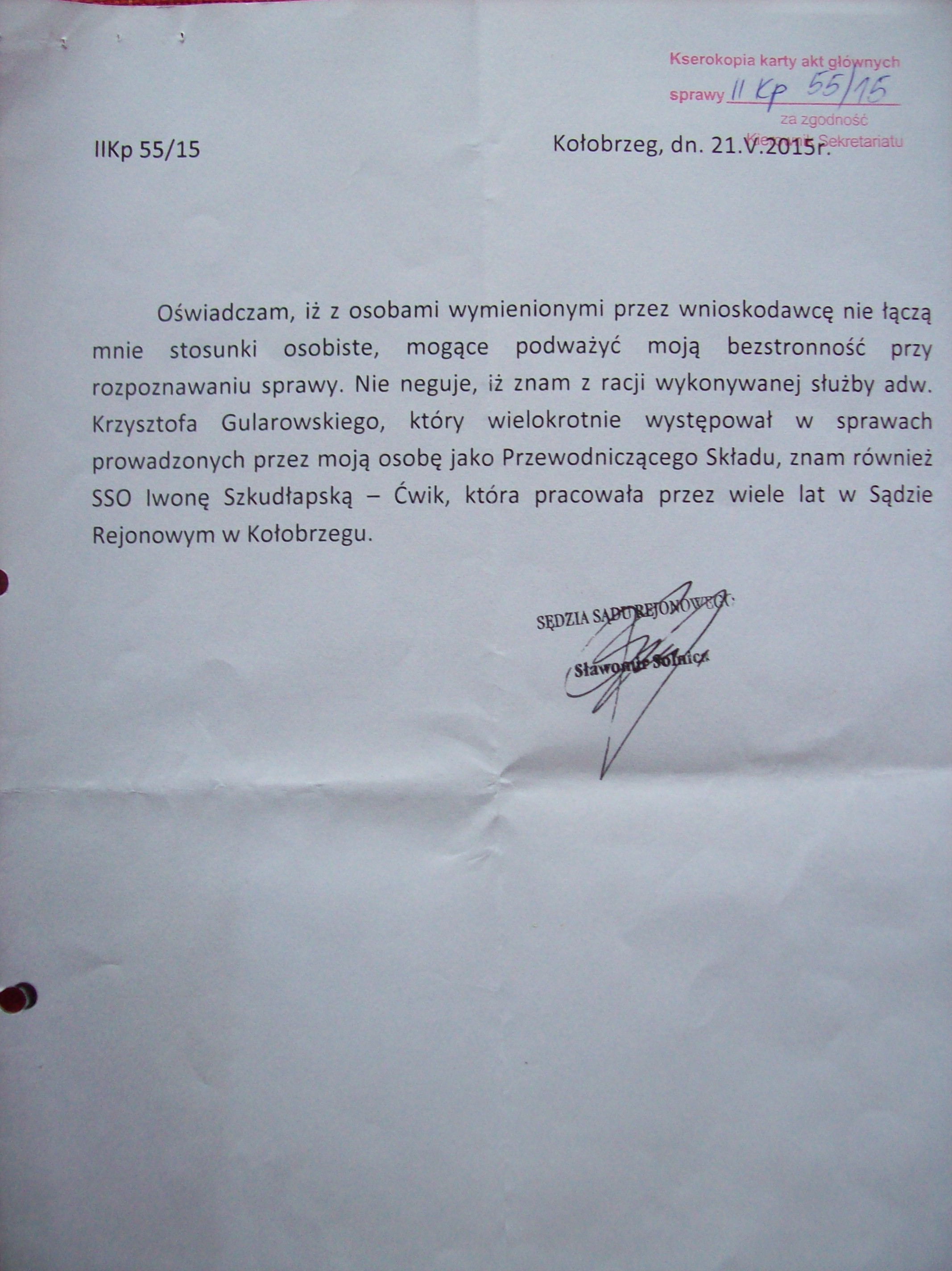 3.oswiadczenie sedziego