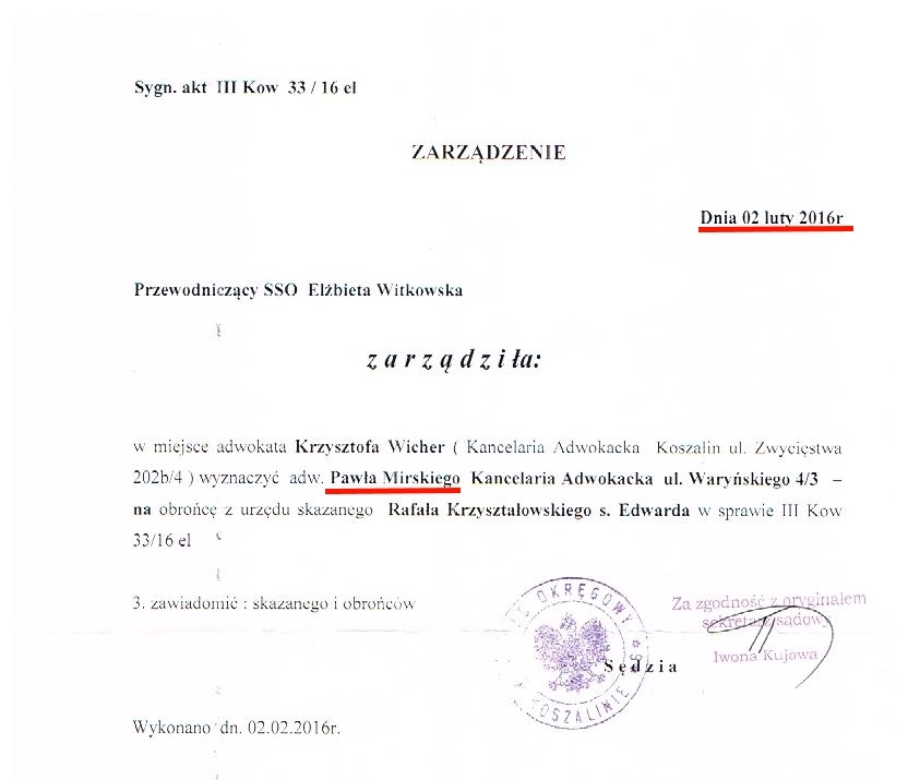 Postanowienie mir 001